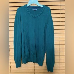 John Ashford V-Neck Sweater green Size M